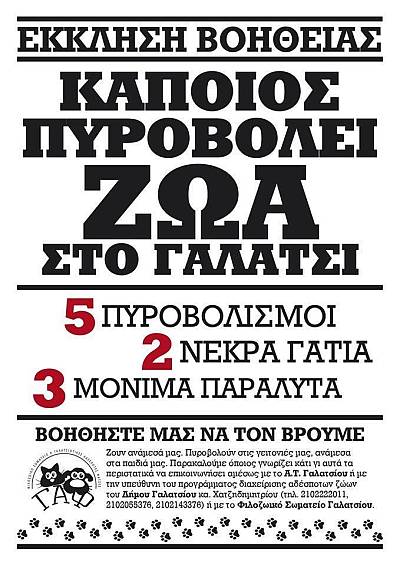 ΓΑΦ, φιλοζωικο σωματειο γαλατσιου, αδεσποτα γαλατσι, φολες, φολες γαλατσι