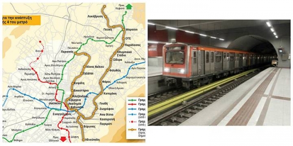 Υποβλήθηκαν οι οικονομικές και τεχνικές προσφορές για τη γραμμή 4 του μετρό που περνάει από το Γαλάτσι