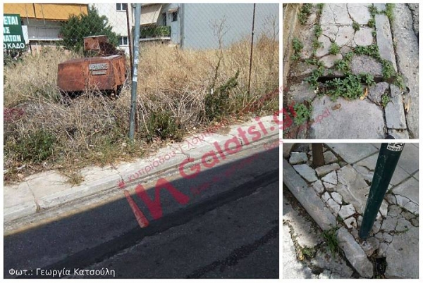 Θα πιάσει φωτιά, θα χτυπήσουν οι περαστικοί και περνούν φορτηγά από σημείο που απαγορεύεται είναι κάποια από τα προβλήματα σε γειτονιά του Γαλατσίου